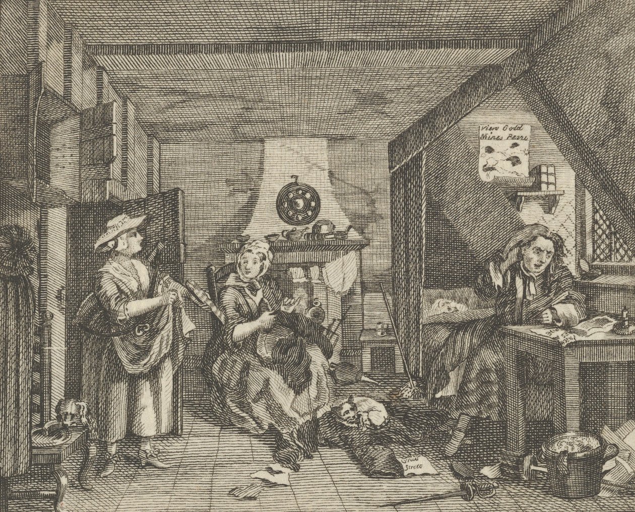 Zoufalý básník, ca. 1800. od Dent