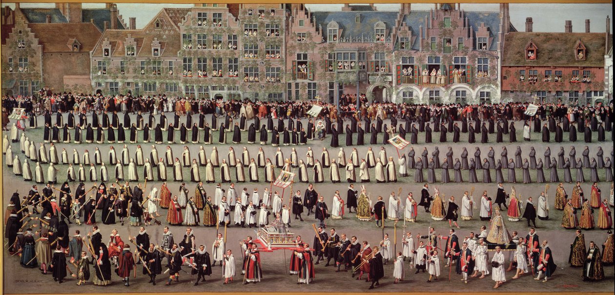 Ommeganck v Bruselu v roce 1615: Procesí Notre Dame de Sablon, 1616 (detail Triumf arcivévodkyně Isabelly) (viz také 187569) od Denys van Alsloot