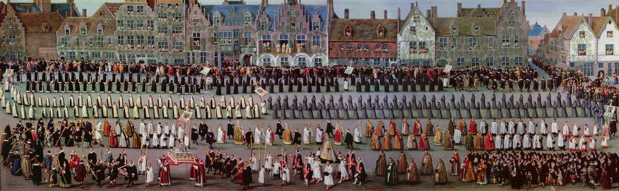 Ommegang v Bruselu 31. května 1615: procesí Notre Dame de Sablon od Denys van Alsloot