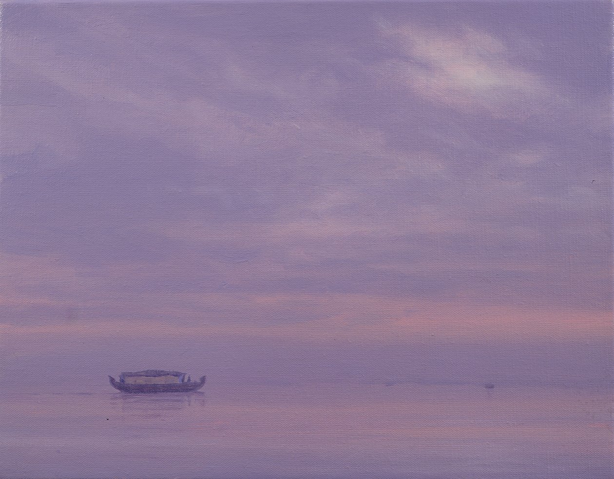 Rybářská loď na jezeře Vembanad, Kerala od Derek Hare