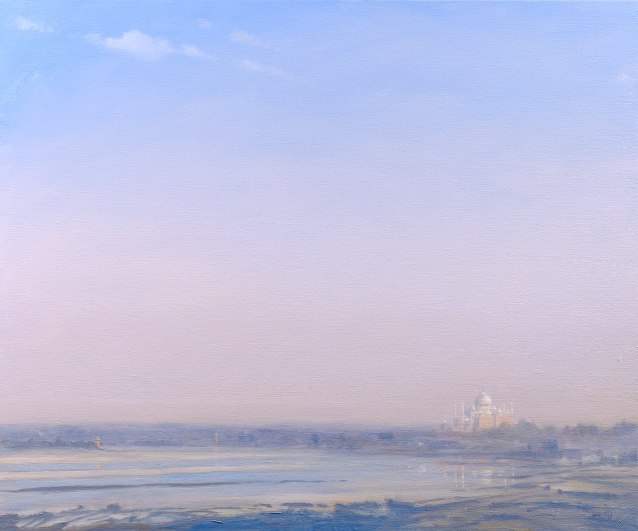 Taj Mahal z pevnosti Agra od Derek Hare