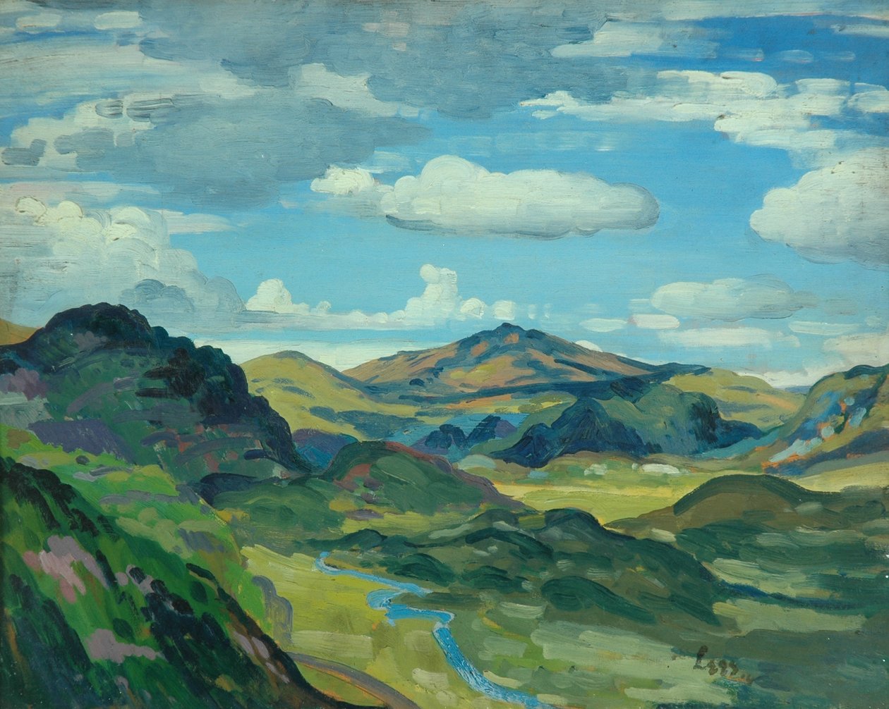 Krajina, kolem roku 1919 od Derwent Lees