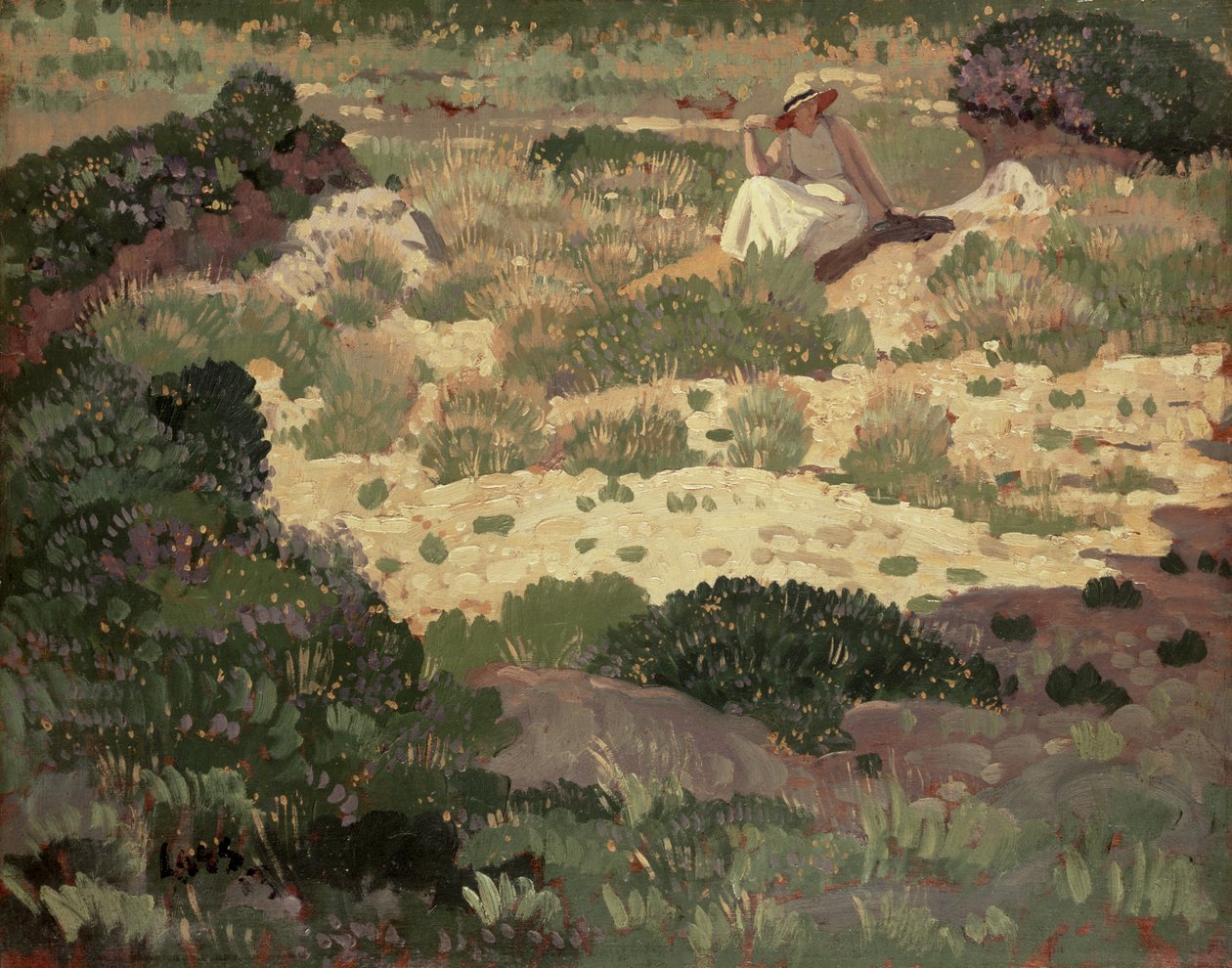 Poblíž Cassis, 1913 (panel) od Derwent Lees