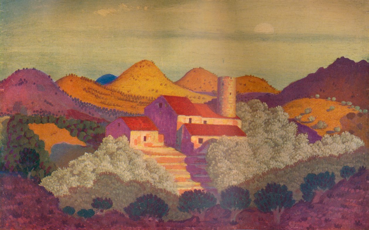 Západ slunce poblíž Collioure, c20. století od Derwent Lees