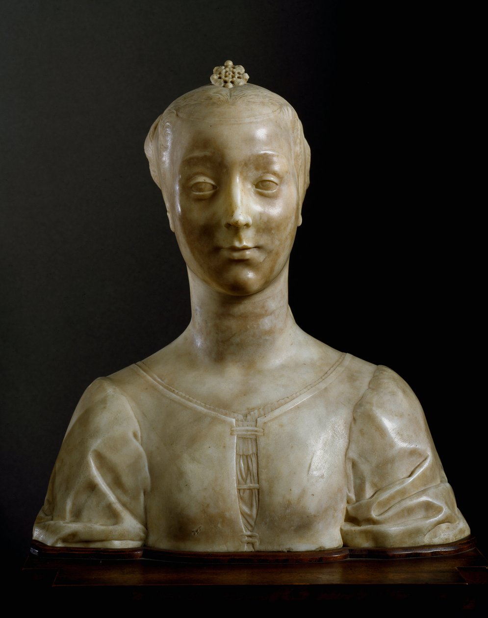 Busta mladé dámy Mramorová socha od Desideria da Settignana (asi 1430-1464) Rozměr 146 cm Florencie, Národní muzeum Bargello od Desiderio da Settignano