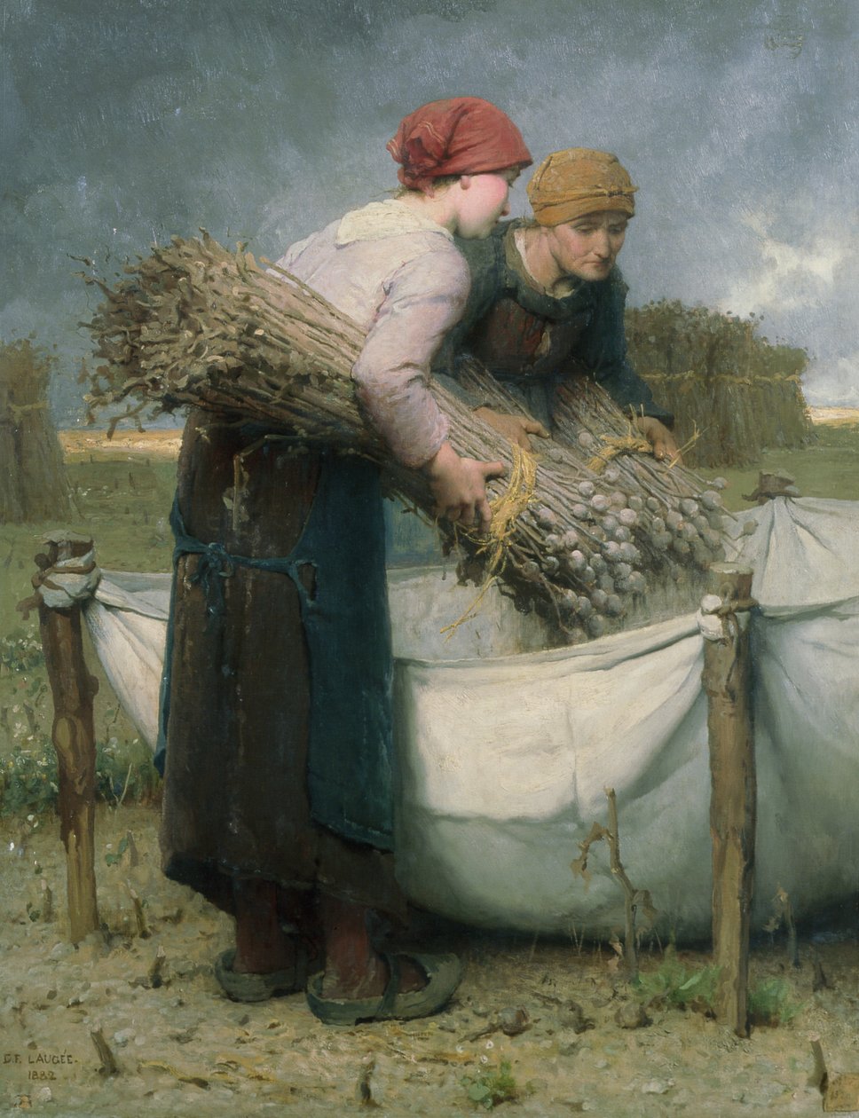 Ženy v poli, 1882 od Desire Francois Laugee