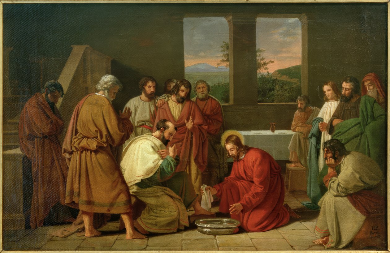 D.C.Blunck, Fußwaschung od Detlev Konrad Blunck