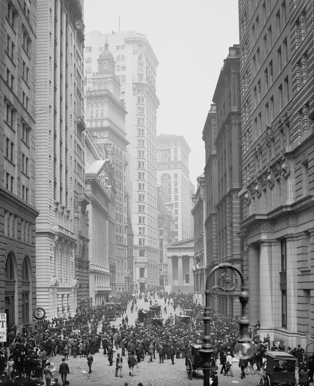 Broad Street, New York City, kolem roku 1905 od Detroit Publishing Co.