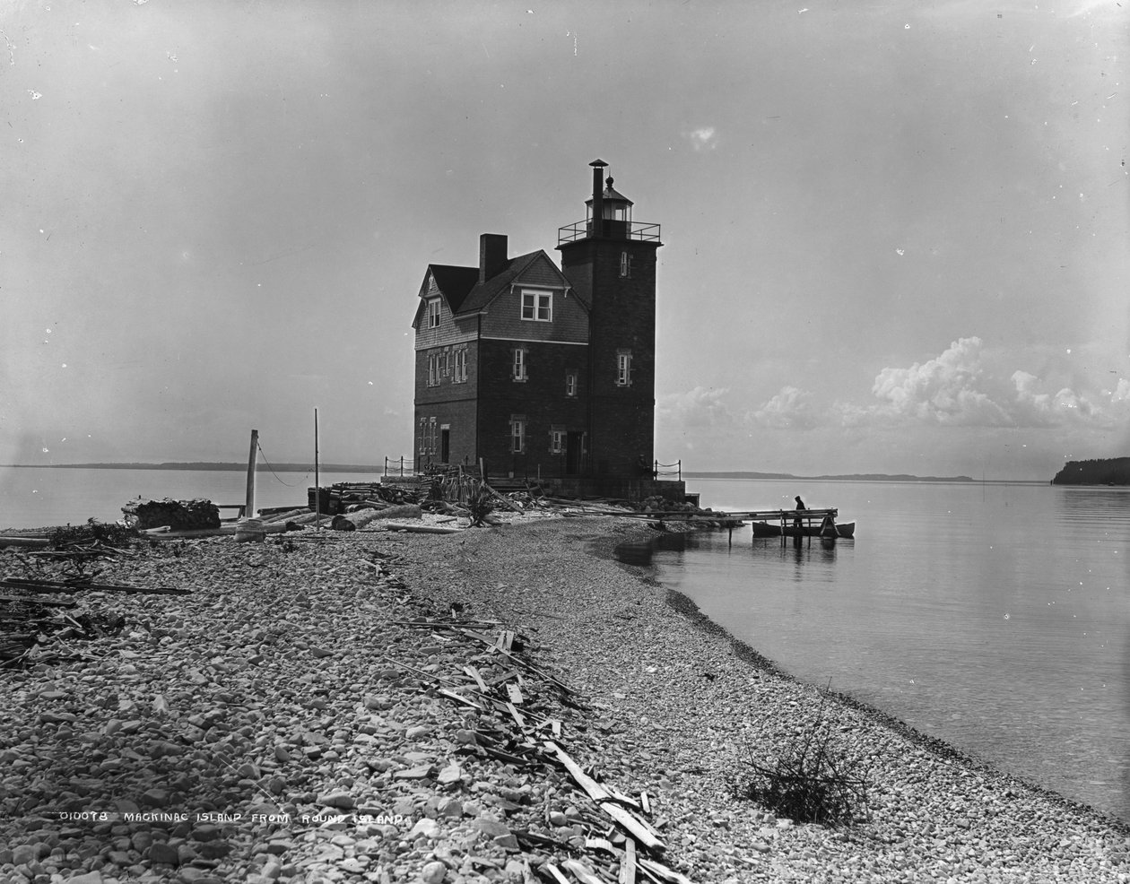 Mackinac Island z Round Island, c.1899 od Detroit Publishing Co.