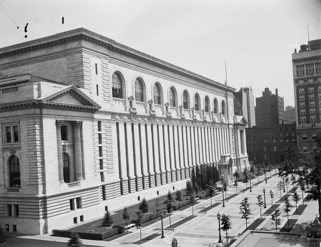 New York Public Library, c.1910 od Detroit Publishing Co.
