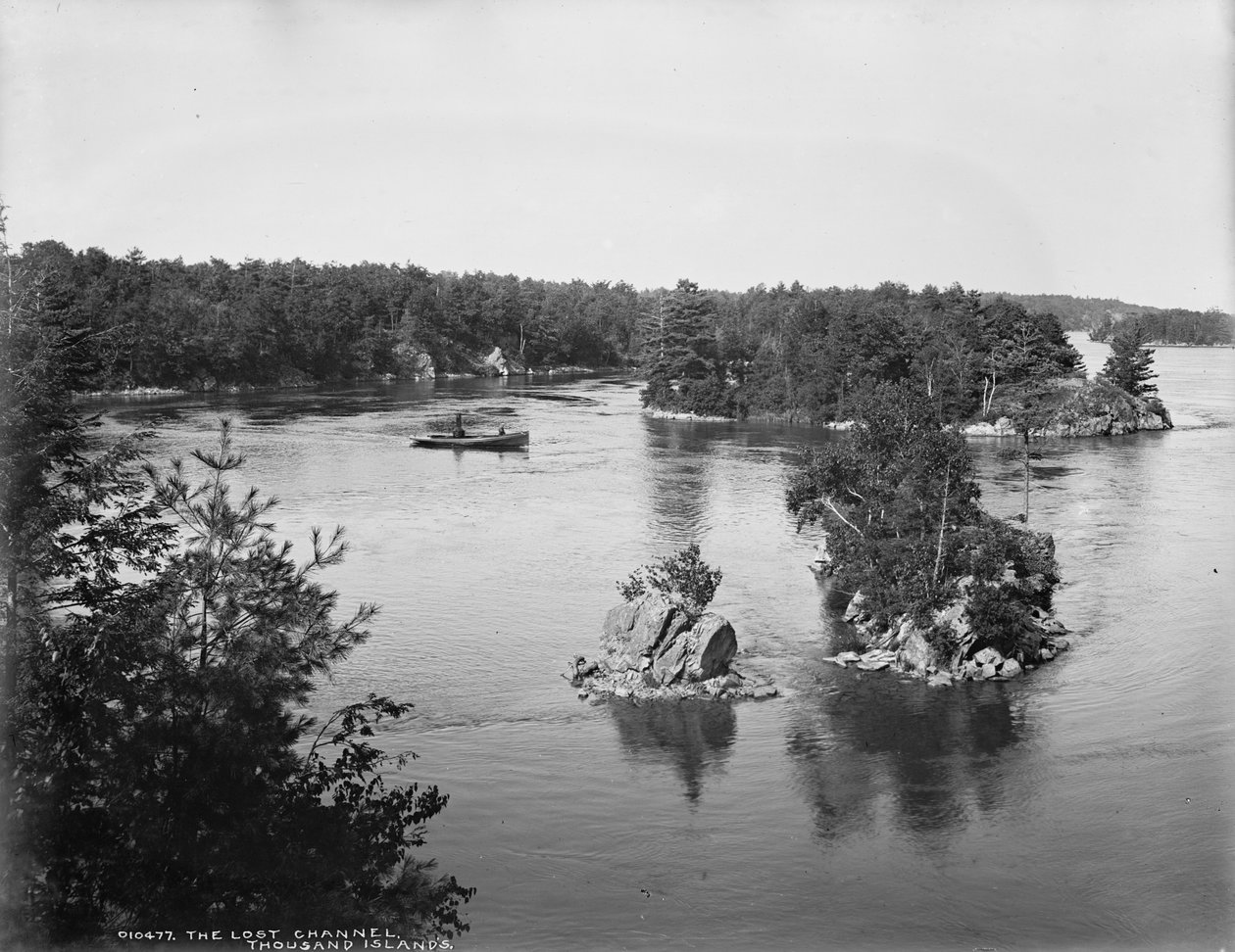 The Lost Channel, Thousand Islands, c.1890-1901 od Detroit Publishing Co.
