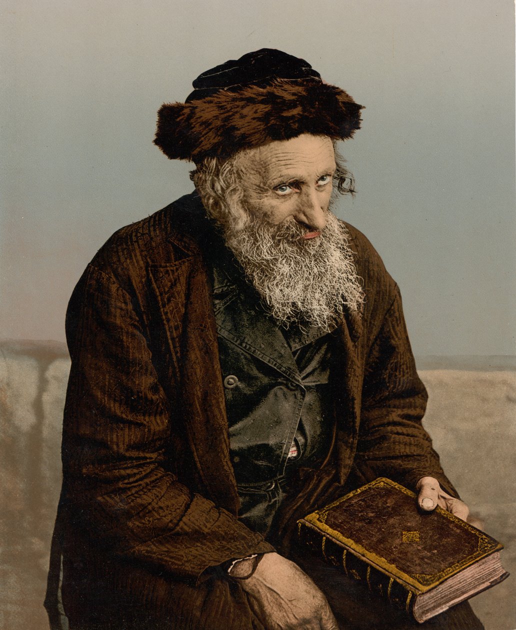 Izraelita, Jeruzalém, Svatá země, kolem 1890-1900 (fotochromovaný tisk) od Detroit Photographic Co.