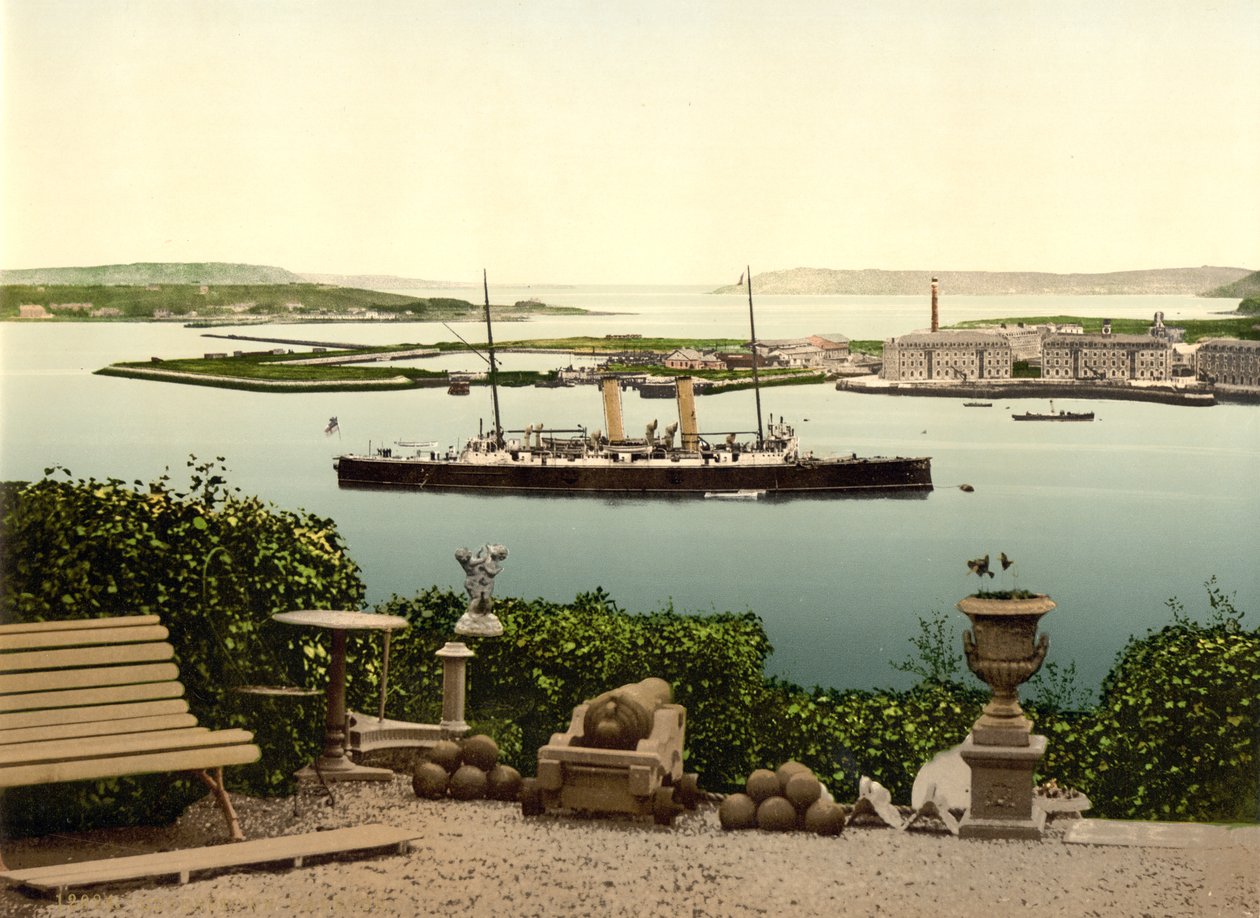 Přístav Queenstown. County Cork, kolem roku 1890 od Detroit Photographic Co.