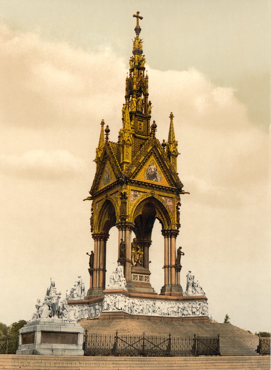 Albert Memorial, Londýn, cca 1890-1900 od Detroit Publishing Co.