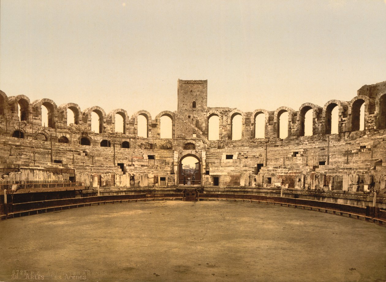 Arena, Arles, Francie, Photochrome Print, circa 1900 od Detroit Publishing Co.