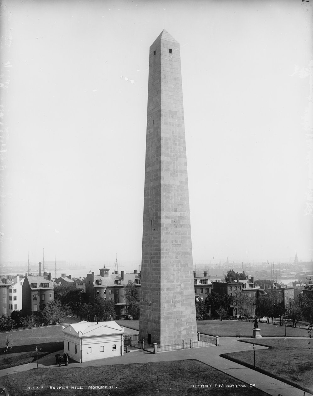 Pomník Bunker Hill, Charlestown, Massachusetts, asi 1890-99 od Detroit Publishing Co.