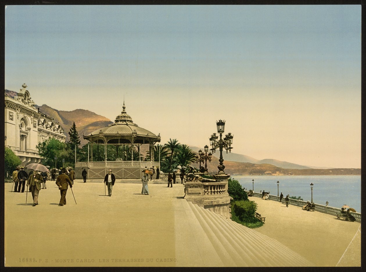 Casino Terrace, Monte Carlo, Riviera, Monako od Detroit Publishing Co.