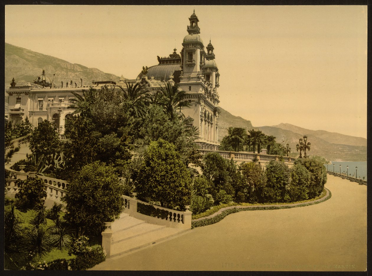 Vstup do kasina, Monte Carlo, Riviera, Monako od Detroit Publishing Co.