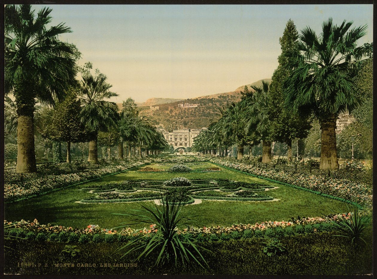 Vstup do kasina, zahrady, Monte Carlo, Riviera, Monako od Detroit Publishing Co.