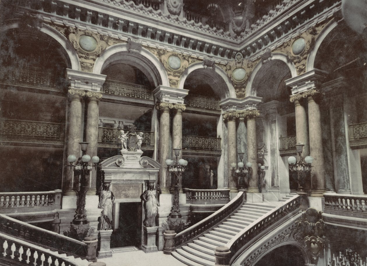 Velká opera Paříž, kolem roku 1900 od Detroit Publishing Co.