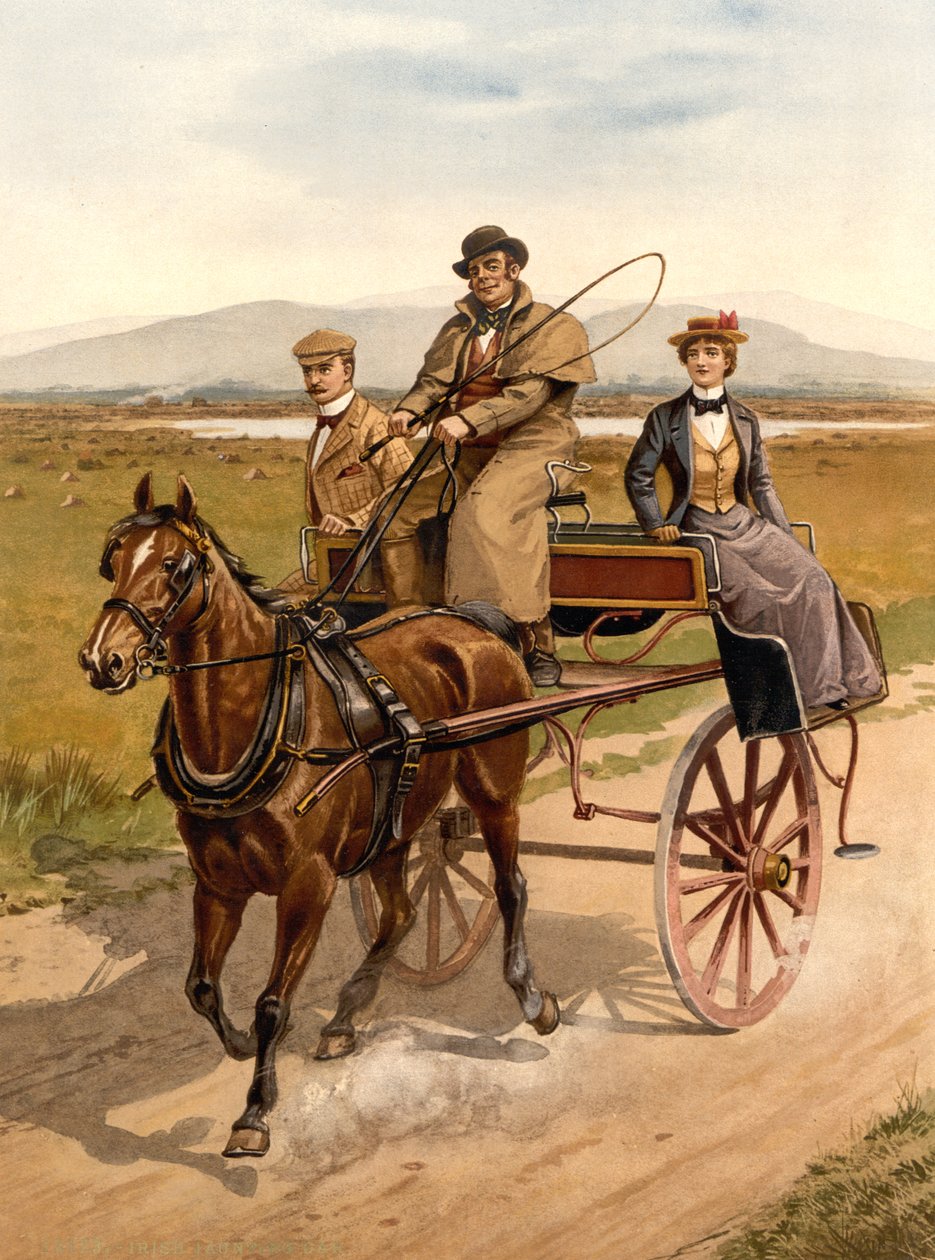 Irské vycházkové auto, kolem roku 1890 od Detroit Publishing Co.
