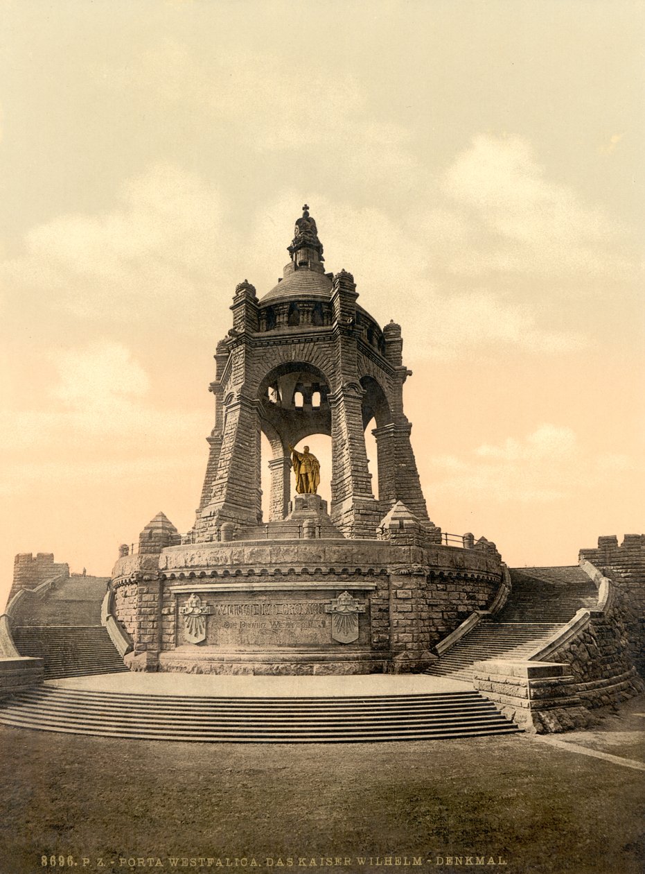 Památník císaře Viléma, Vestfálsko, Německo, kolem roku 1900 od Detroit Publishing Co.