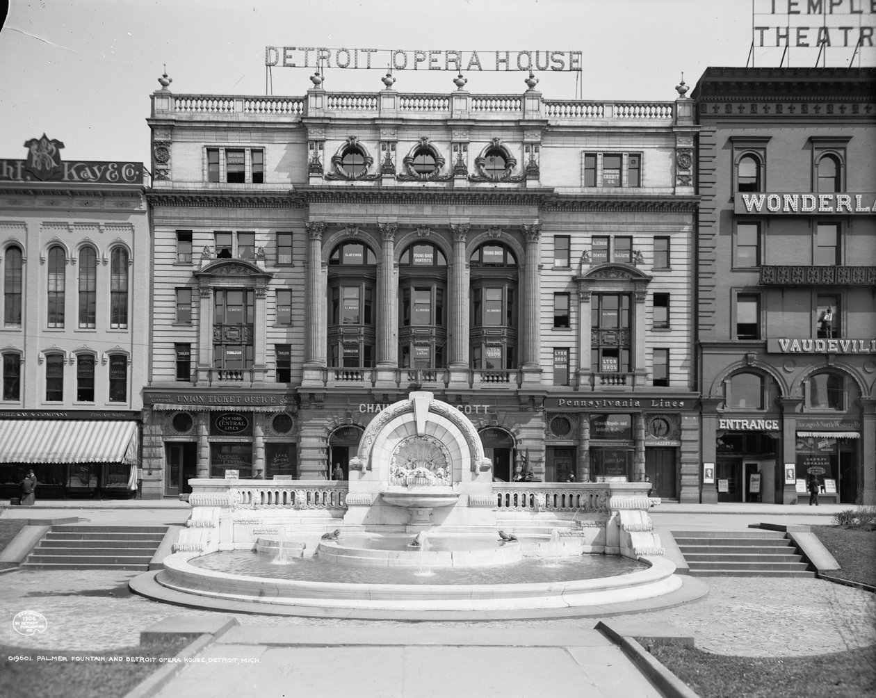 Palmer Foundation a Detroit Opera House, Detroit, Michigan, c.1906 od Detroit Publishing Co.