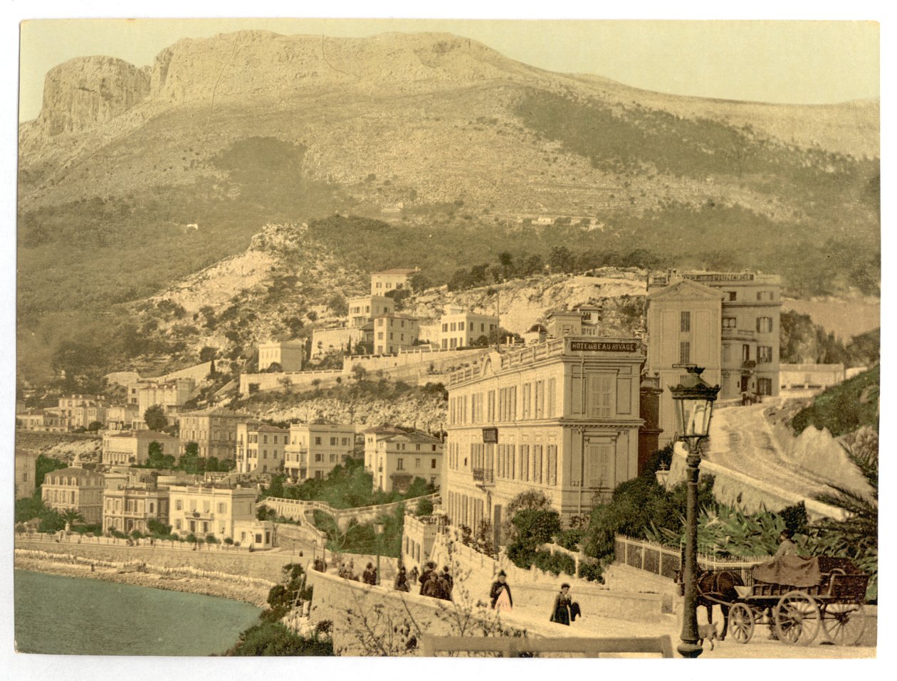 Nábřeží, Monte Carlo, Riviera, Monako od Detroit Publishing Co.