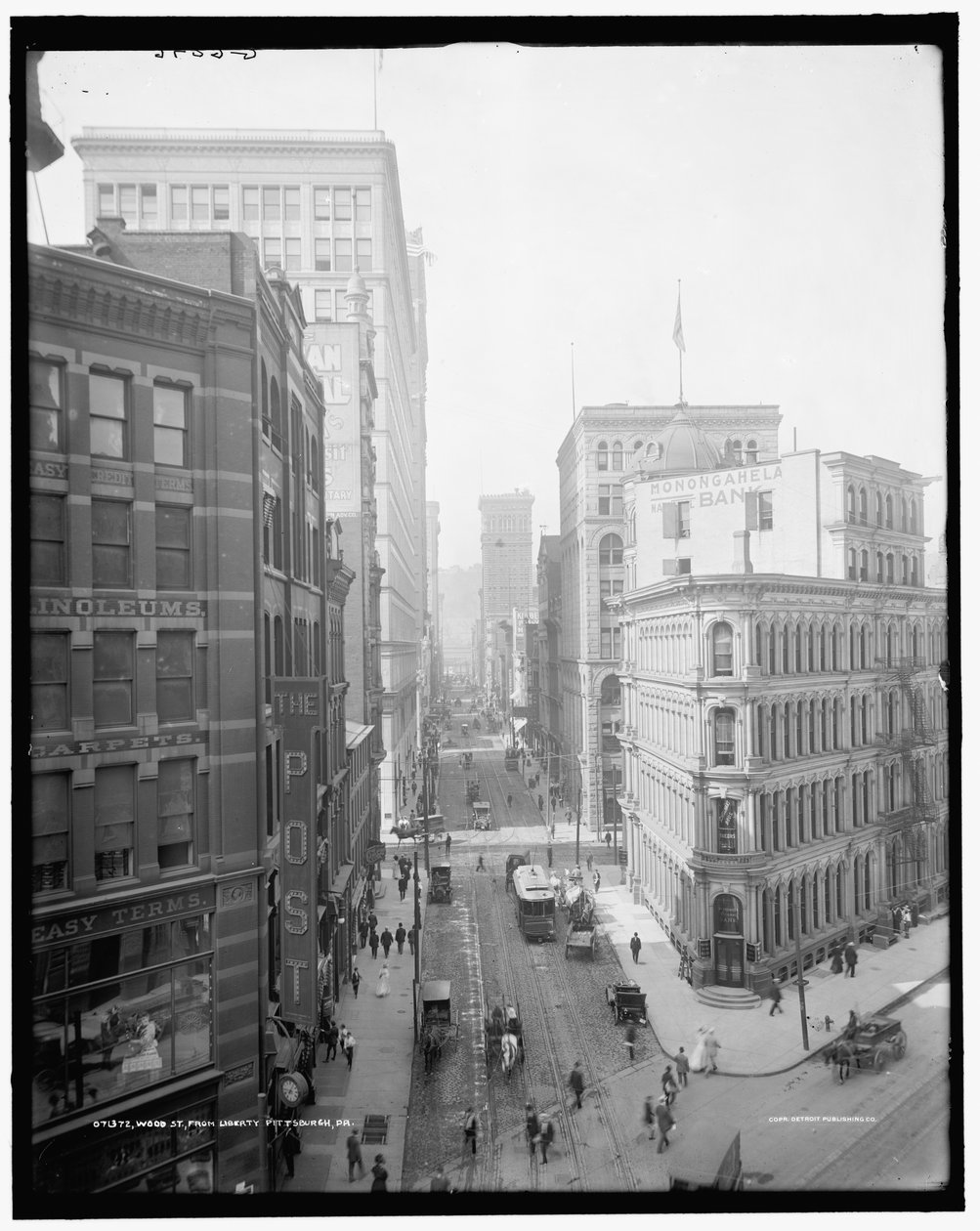 Wood St. z Liberty Avenue, Pittsburgh, Pa. od Detroit Publishing Co.