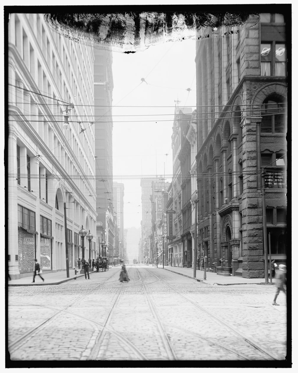 Wood Street, Pittsburgh, Pensylvánie od Detroit Publishing Co.