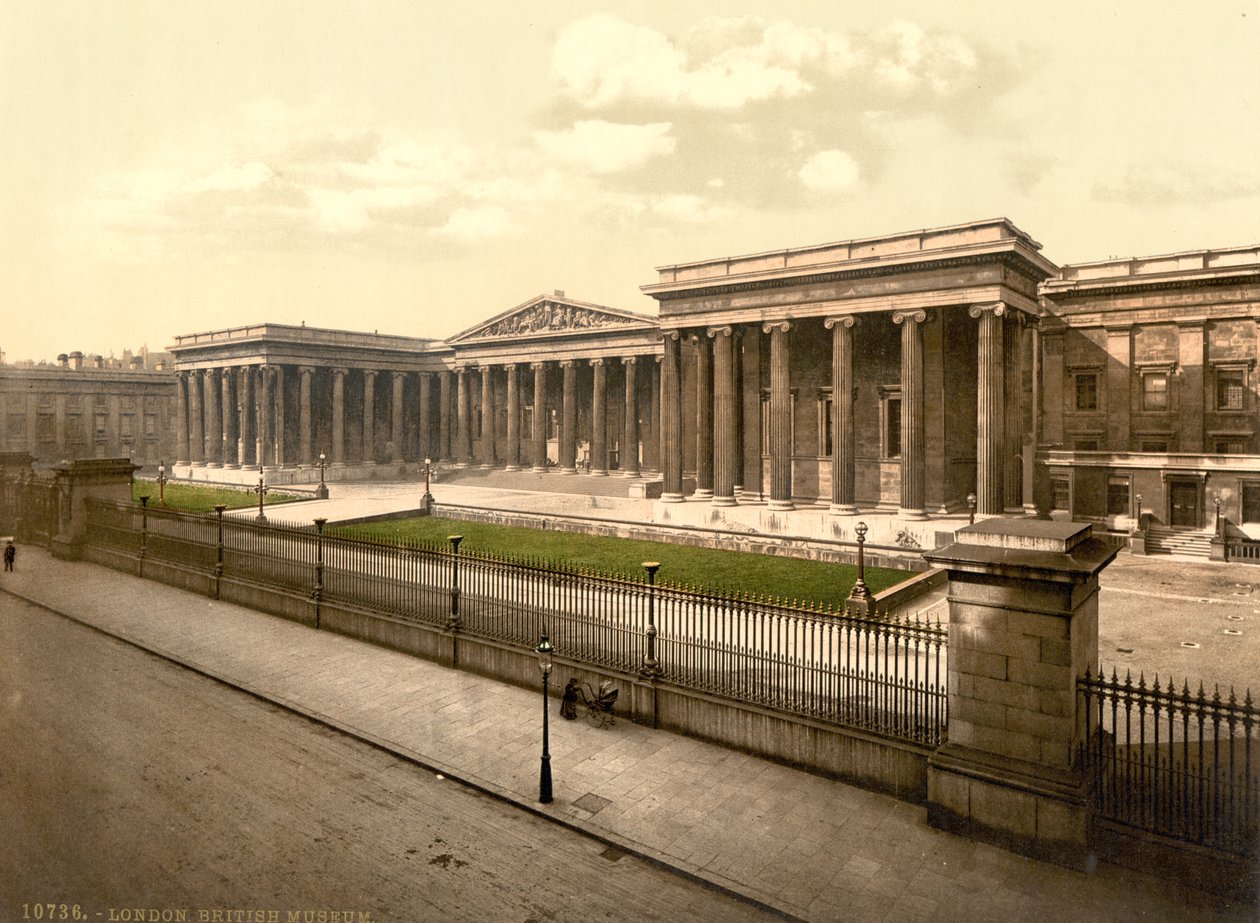 Britské muzeum, Londýn, cca 1890-1900 (fotochrom) od Detroit Publishing Co.