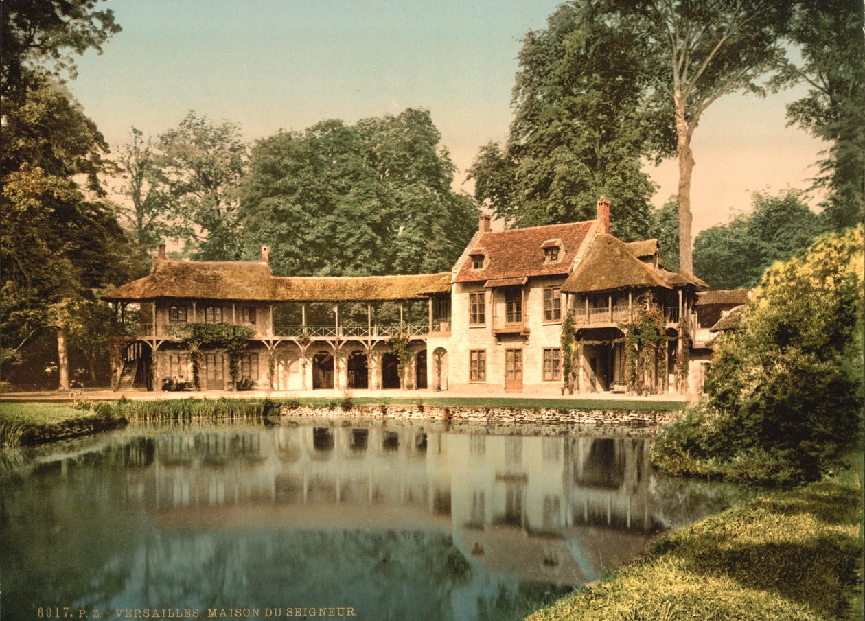 Petit Trianon Park, Maison du Seigneur, Versailles, kolem 1890-1900 (fotochrom) od Detroit Publishing Co.