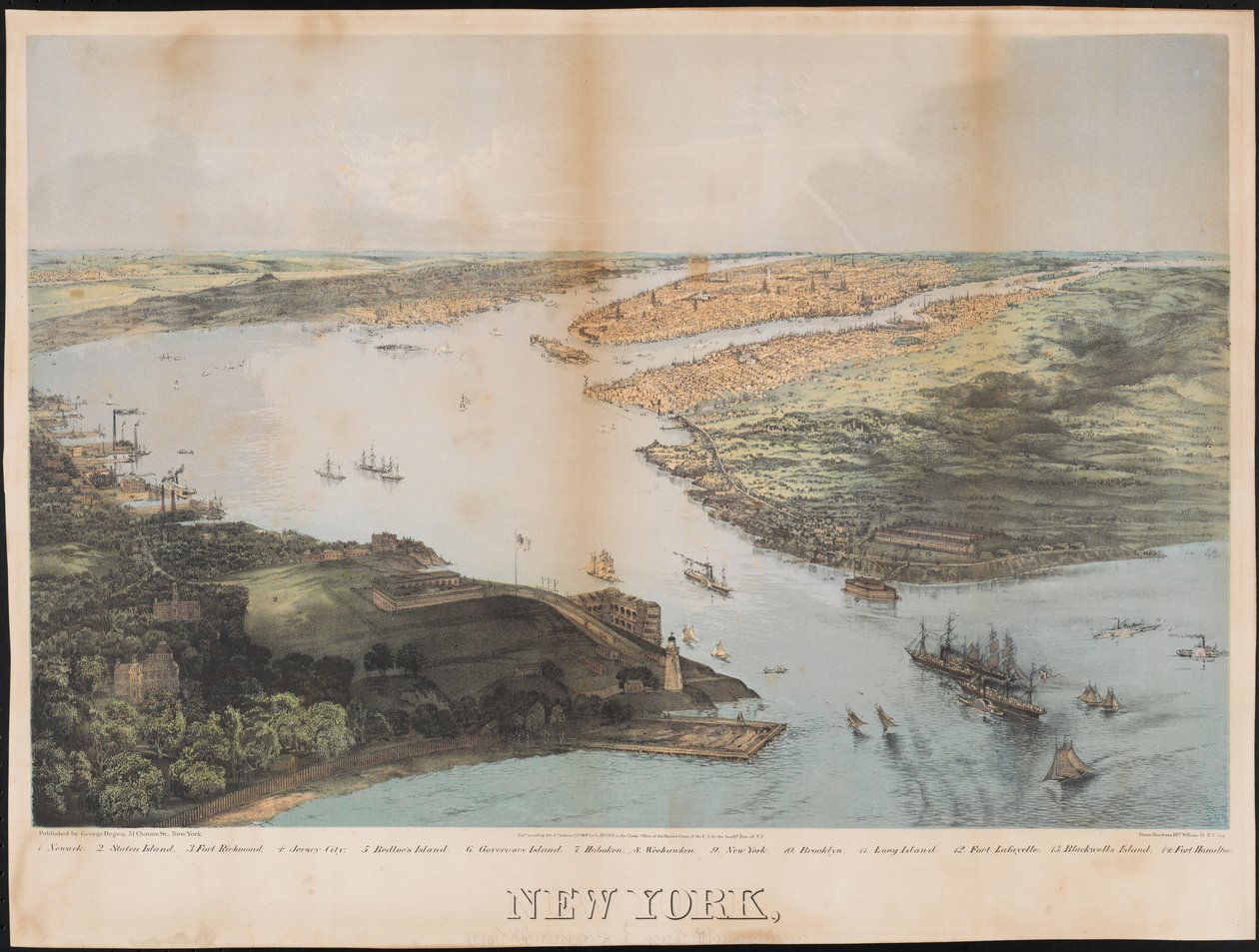 New York, 1868 od Deutz Brothers
