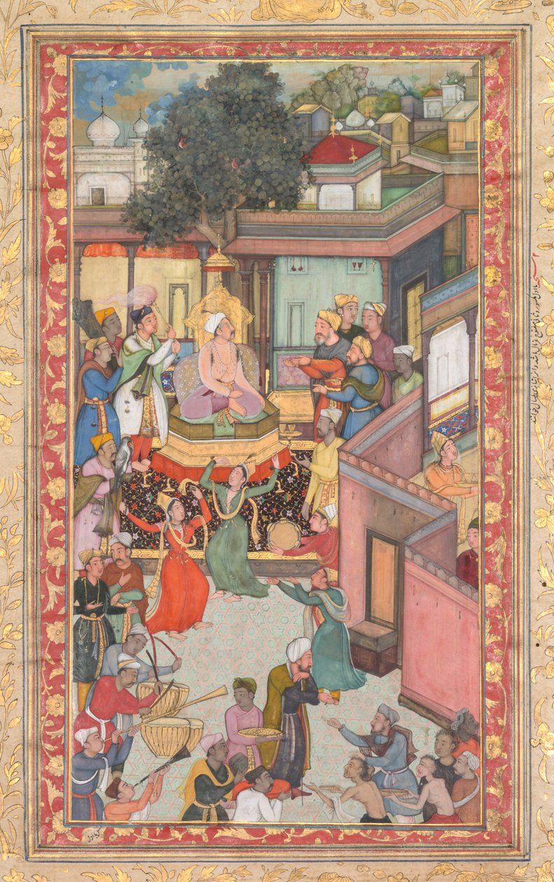 Obřad obřízky pro Akbarovy syny, obraz 126 z Akbar-nama Book of Akbar…, c. 1602-3. od Dharam Das