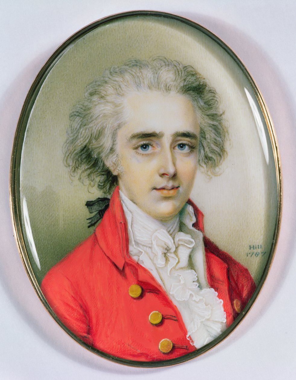 Miniaturní portrét muže, 1787 (wc na slonovině) od Diana Dietz