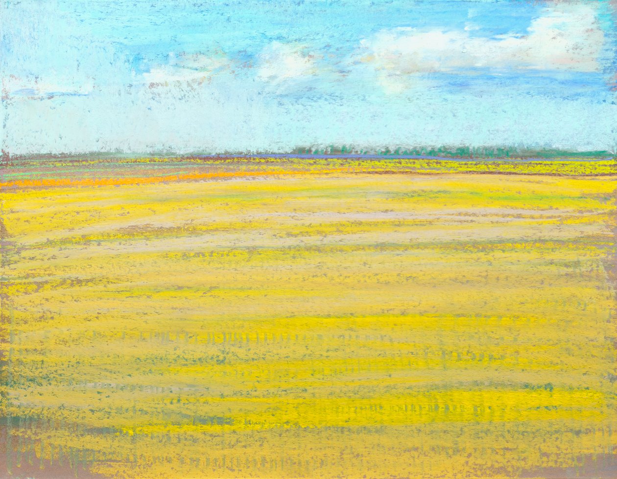 V našem údolí, 2023 (pastel na papíře) od Diana Jahns