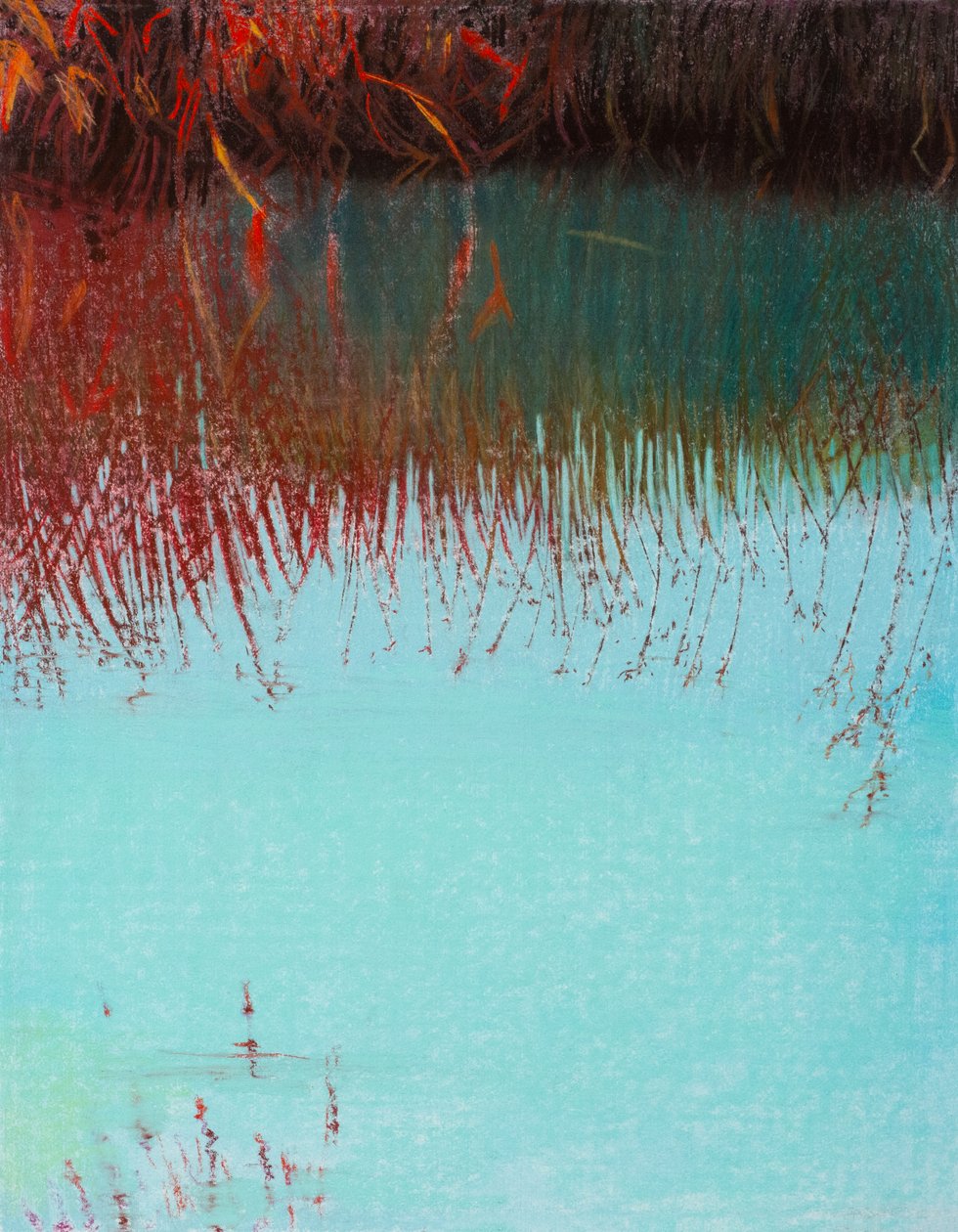 Rudá vrba 3b, 2021 (pastel na papíře) od Diana Jahns