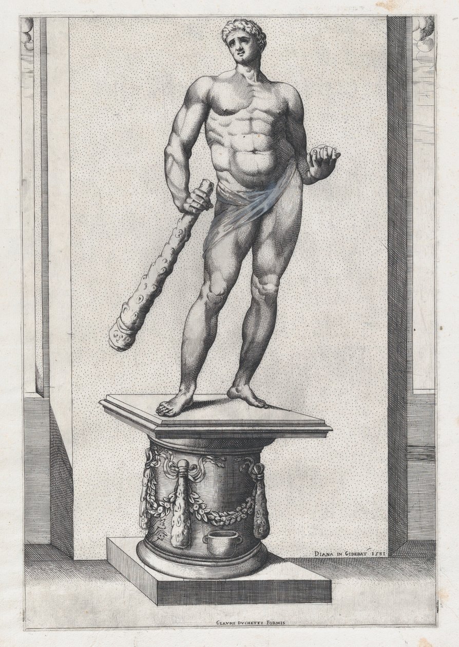 Zrcadlo římské velkoleposti: Herkules s jablky Hesperidek, 1581., 1581. od Diana Mantuana