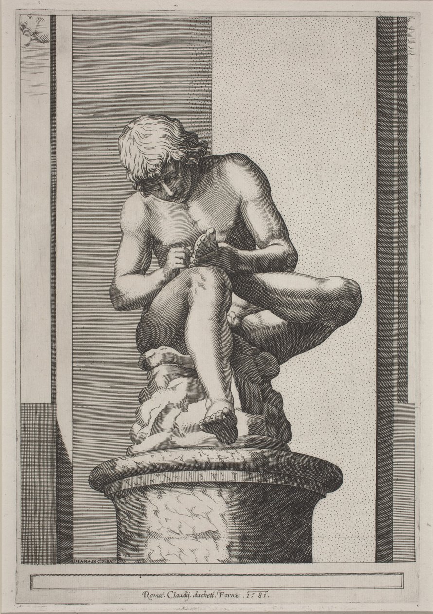 Ach Spinario od Diana Scultori