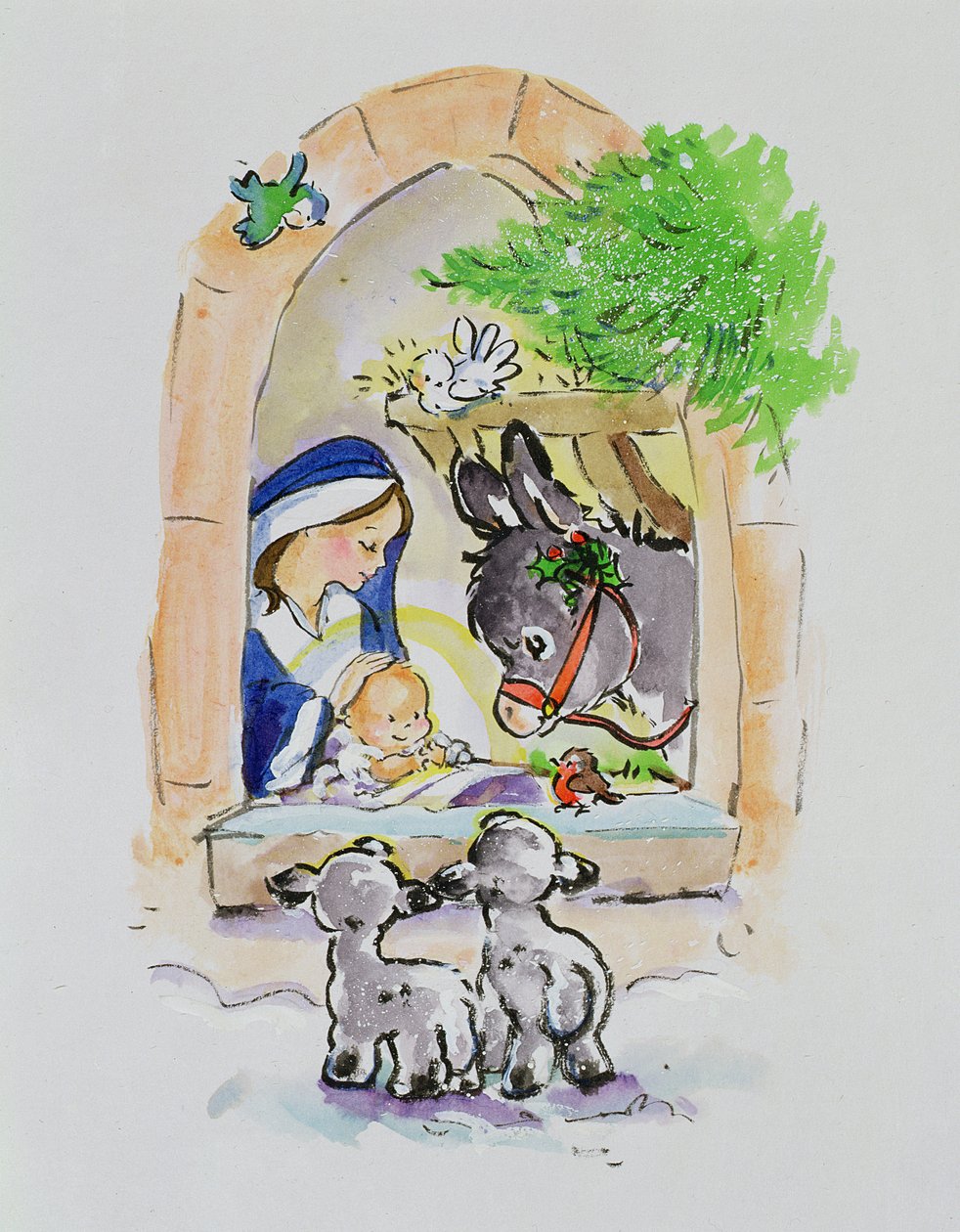 Snowy Bethlehem, 1996 (wc) od Diane Matthes