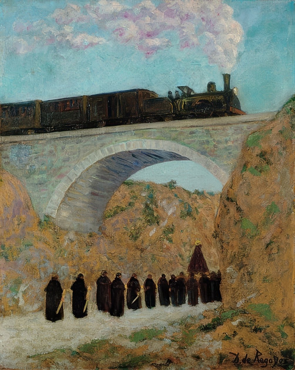 Velký pátek v Kastilii (Vendredi Saint en Castille). 1904 od Diario or Dario de Regoyos y Valdes