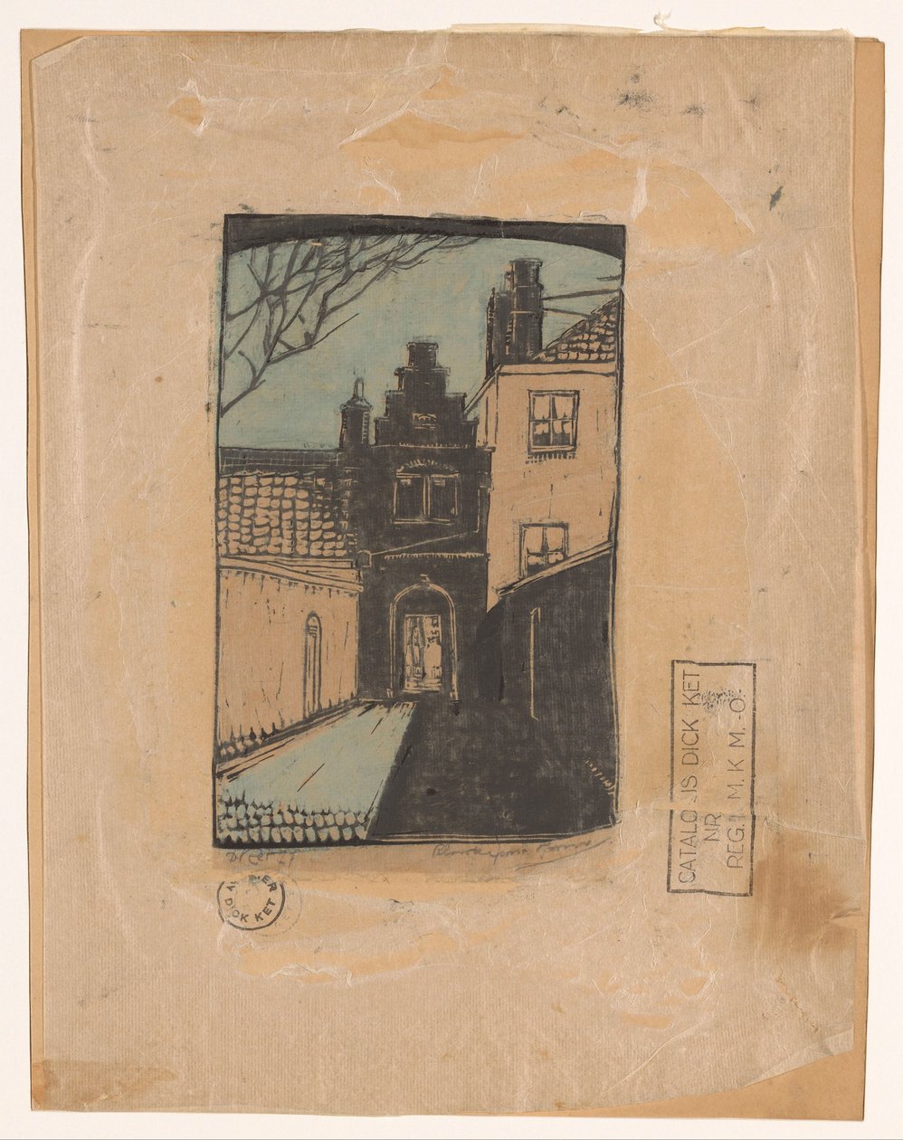 Klášterní brána, Hoorn (původní název na objektu) od Dick Ket (signed by artist)