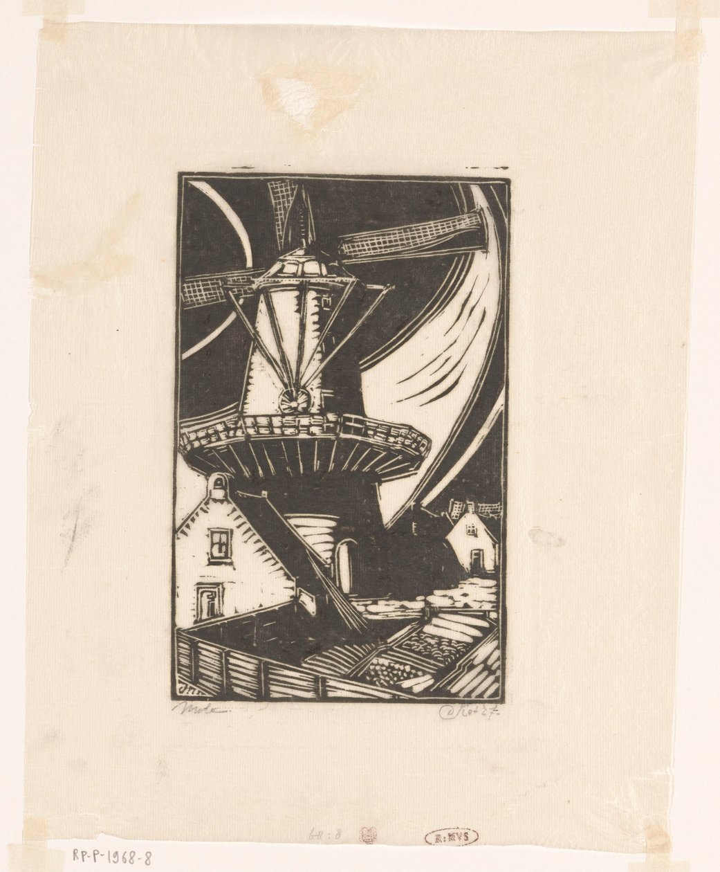 Molen (původní název na objektu) od Dick Ket (signed by artist)