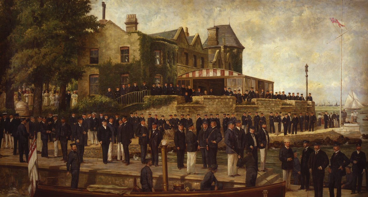 Složený portrét členů Royal Yacht Squadron, 1895 od Dickinson and Foster