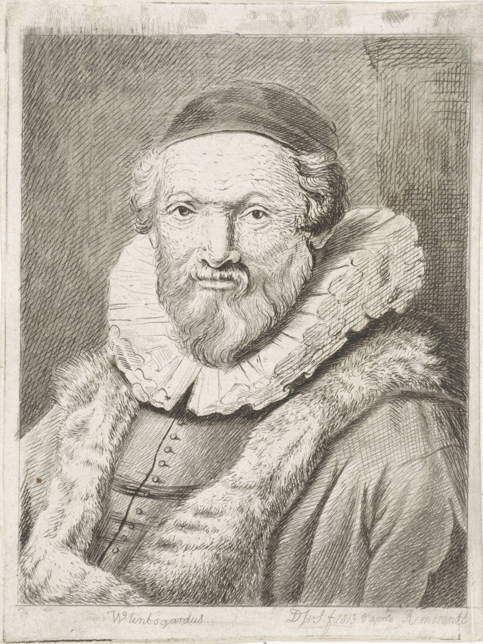 Portrét Johannese Wtenbogaerta Wtenbogardus (název na objektu) od Diederik Jan Singendonck