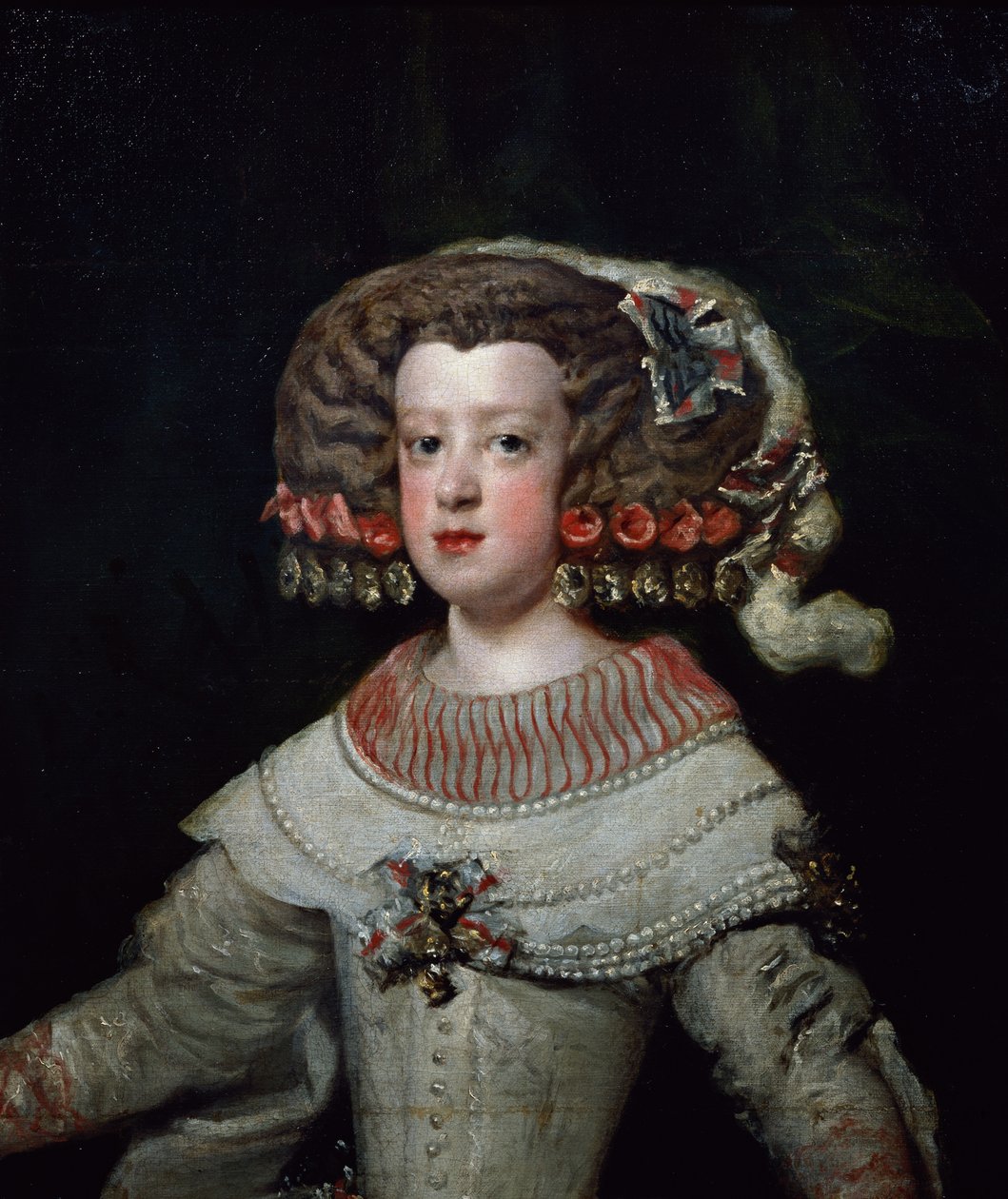 Portrét Infanta Marie Terezie (1638-83) budoucí francouzské královny Marie-Terezie od Diego Velázquez