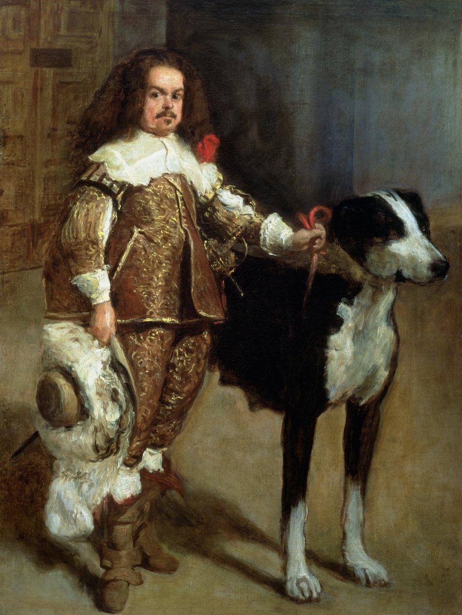 Buffoon někdy a nesprávně nazývaný Antonio Angličan od Diego Velázquez