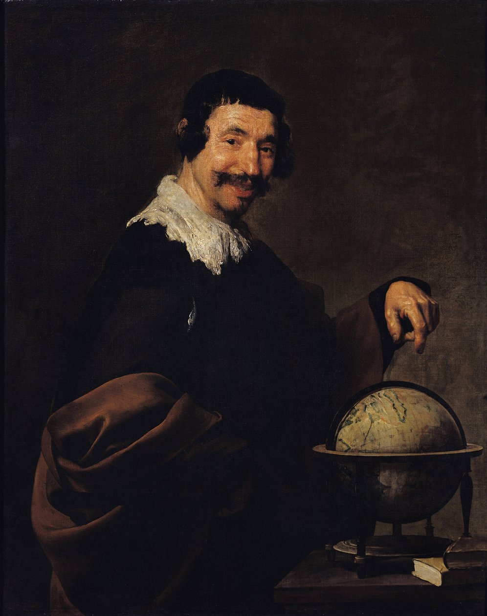 Democritus aneb Muž s glóbem od Diego Velázquez