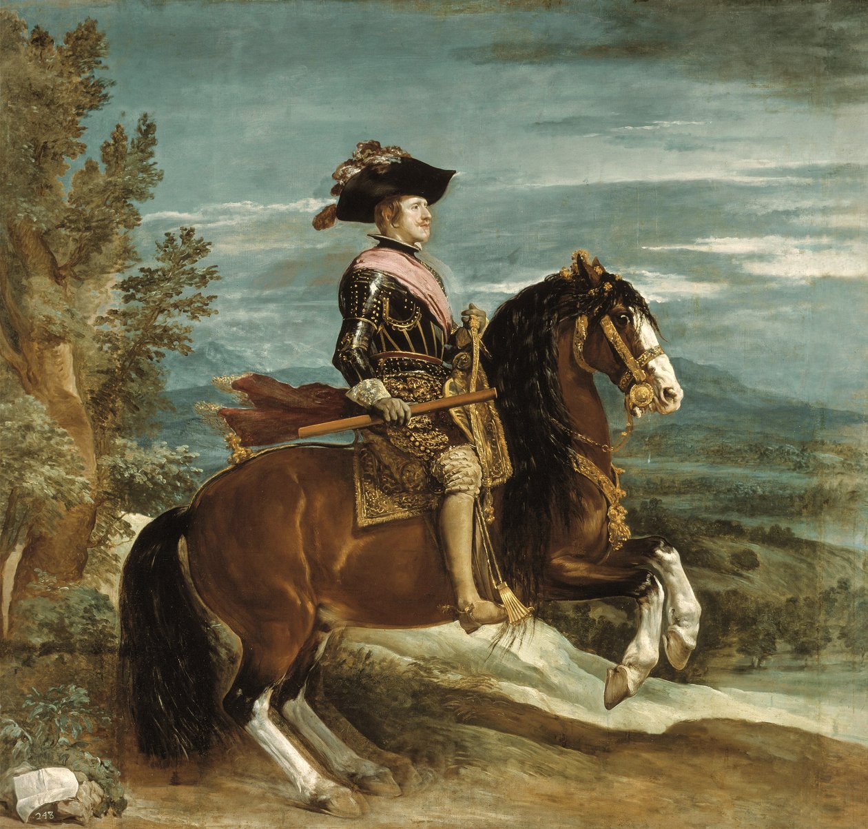 Jezdecký portrét Filipa IV. (1605-65) kolem roku 1636 od Diego Velázquez