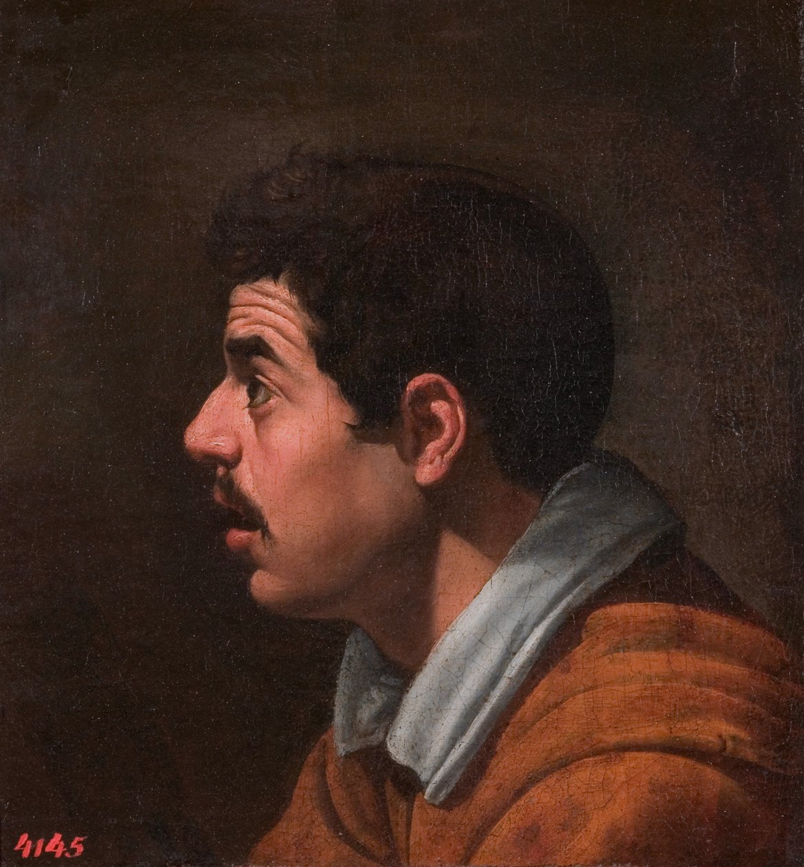 Profilový muž od Diego Velázquez